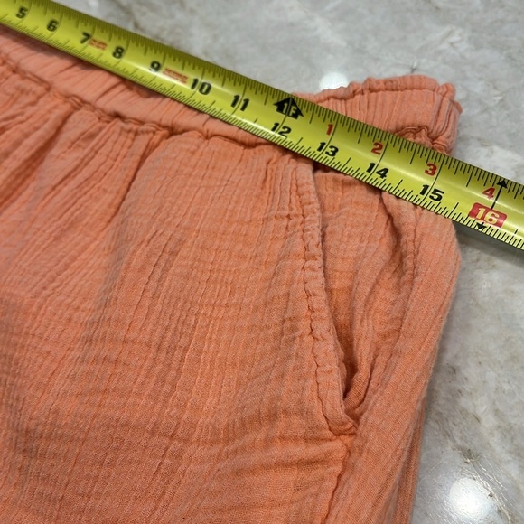 Wonderly | Cotton Gauze Joggers | Peach | Women’s Size Medium - Picture 7 of 14
